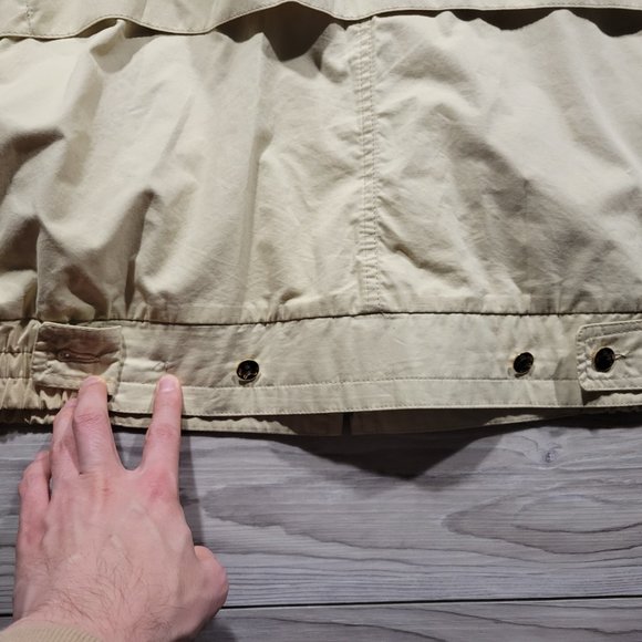 Woods & Irons Royal Golf Course Jacket Beige Mens Size L Rare Logo Button - Picture 12 of 15